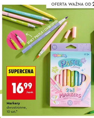 Markery dwustronne Colorino Pastel Colours promocja w Biedronka