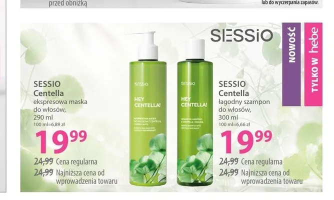 Maska do włosów Sessio Centella promocja w Hebe