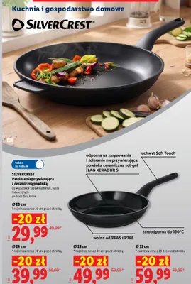 Patelnia nieprzywierająca z ceramiczną powłoką Silvercrest Ø32 cm promocja w Lidl