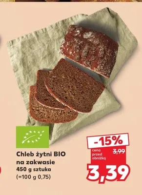 Chleb żytni BIO na zakwasie promocja w Kaufland