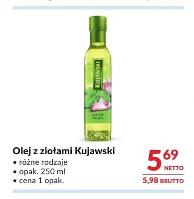 Olej z ziołami Kujawski promocja w Makro