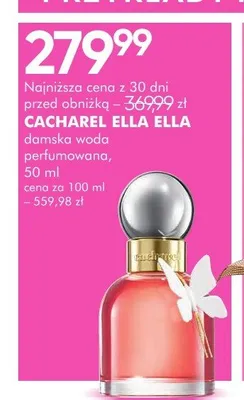 Woda perfumowana damska Cacharel Ella Ella promocja w Super-Pharm