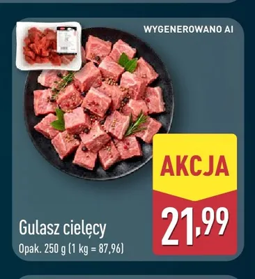 Gulasz cielęcy promocja w Aldi