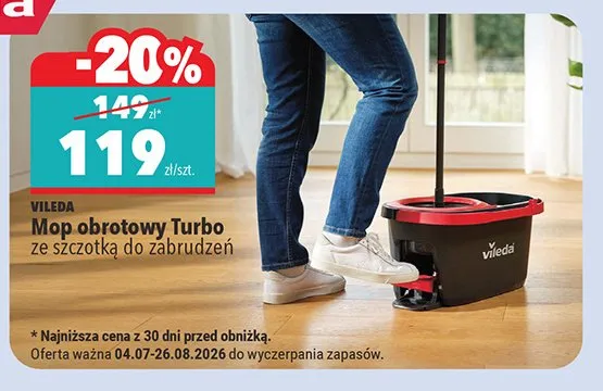 Mop obrotowy Vileda Turbo promocja w Biedronka