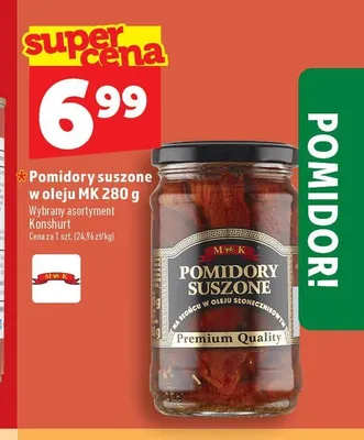 Pomidory suszone w oleju MK promocja w TOPAZ