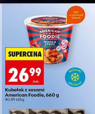 Kubełek z sosami American Foodie promocja w Biedronka