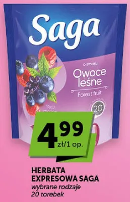 Herbata ekspresowa owoce leśne promocja w Groszek