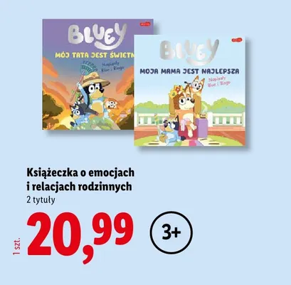 Książeczka o emocjach i relacjach rodzinnych Bluey Moja mama jest najlepsza promocja w Lidl