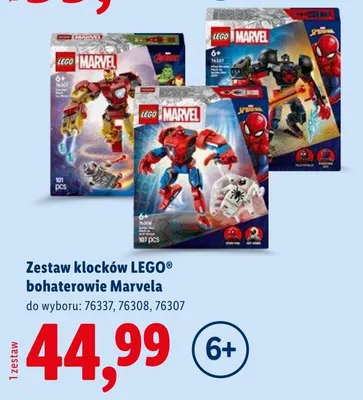 Zestaw klocków LEGO bohaterowie Marvela 76308 promocja w Lidl