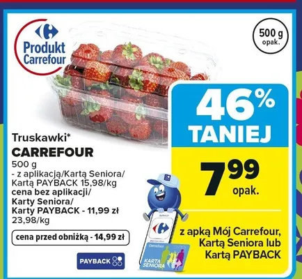 Truskawki promocja w Carrefour