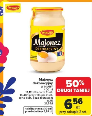 Majonez dekoracyjny promocja w Carrefour