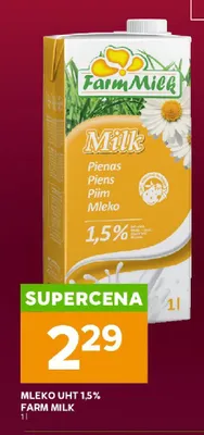 Mleko UHT 1.5% promocja w Stokrotka