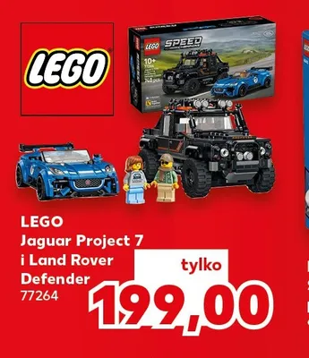 Klocki LEGO Jaguar Project 7 i Land Rover Defender 77264 promocja w Kaufland