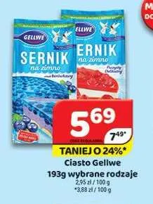 Ciasto Sernik na zimno Gellwe promocja w Delfin