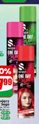 Spray koloryzujący Sego One Day Color Green promocja w Dino