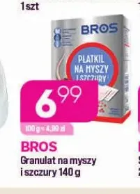 Granulat na myszy i szczury Bros promocja w Drogerie Koliber