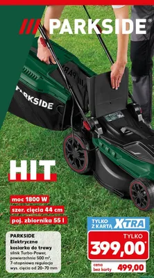Elektryczna kosiarka do trawy Parkside promocja w Kaufland
