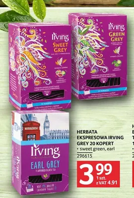 Herbata ekspresowa Irving Earl Grey promocja w Selgros