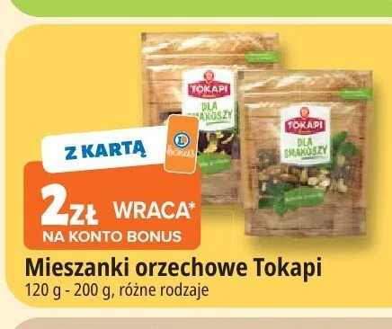Mieszanki orzechowe Tokapi promocja w Leclerc