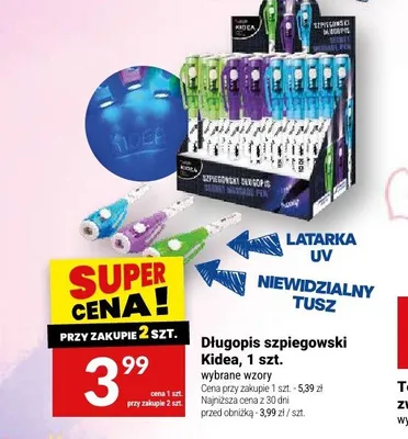 Długopis szpiegowski Kidea promocja w Twój Market