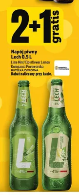 Napój piwny Lech Free Lime & Mint promocja w TOPAZ