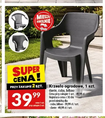 Krzesło ogrodowe Bilbao promocja w Twój Market