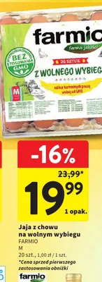 Jaja z chowu na wolnym wybiegu promocja w Intermarche