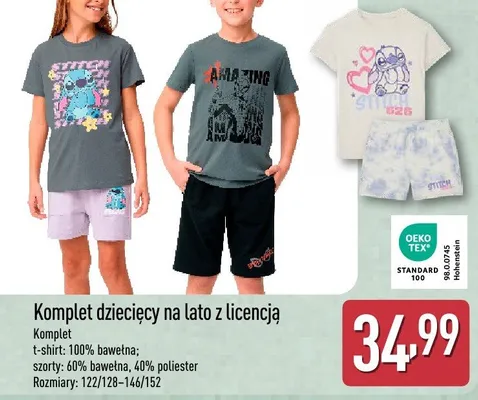 Komplet dziecięcy na lato z licencją promocja w Aldi