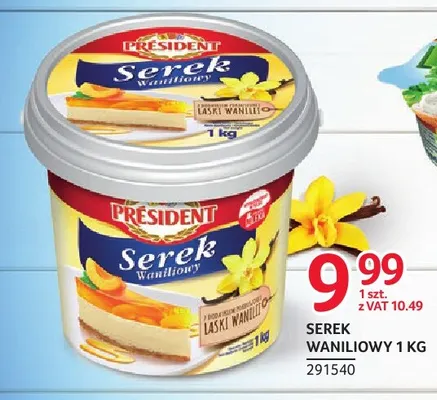 Serek waniliowy Président promocja w Selgros