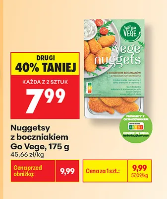 Nuggetsy z boczniakiem Go Vege promocja w Biedronka
