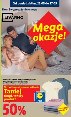 Piżama Esmara, Esmara Men, Livarno, Lupilu promocja w Lidl