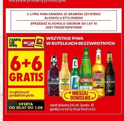 Piwo Somersby promocja w Biedronka