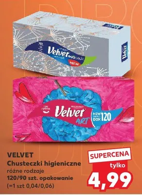 Chusteczki higieniczne Velvet promocja w Kaufland