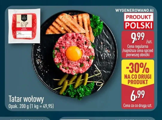 Tatar wołowy promocja w Aldi