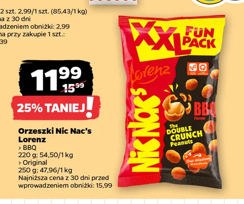 Orzeszki Nic Nac's BBQ Lorenz promocja w Netto