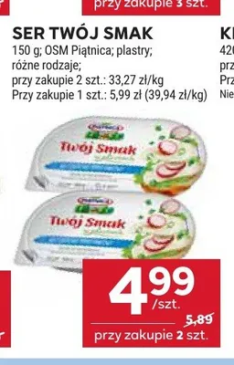 Serek puszysty Twój Smak OSM Piątnica promocja w Stokrotka
