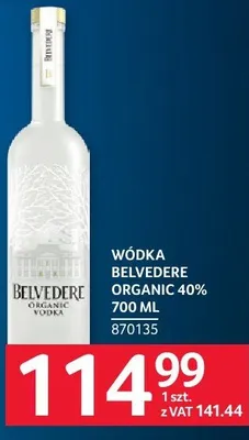 Wódka Belvedere Organic 40% 870135 promocja w Selgros