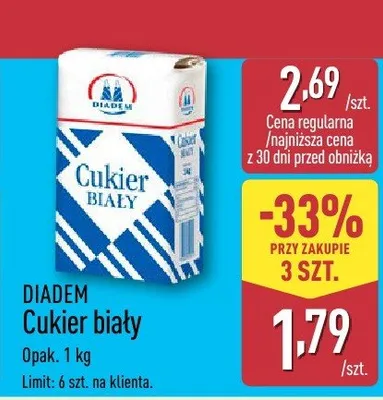 Cukier biały promocja w Aldi