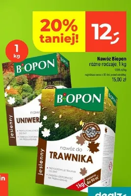 Nawóz jesienny uniwersalny Biopon promocja w Dealz