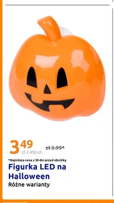 Figurka LED na Halloween promocja w Action