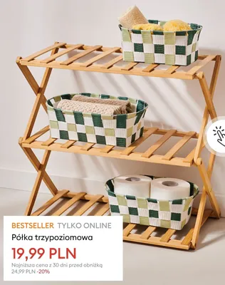 Półka trzypoziomowa promocja w Sinsay