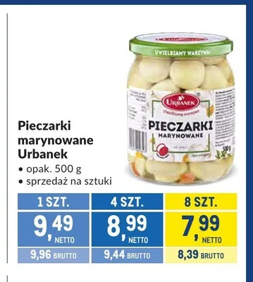 Pieczarki marynowane Urbanek promocja w Makro