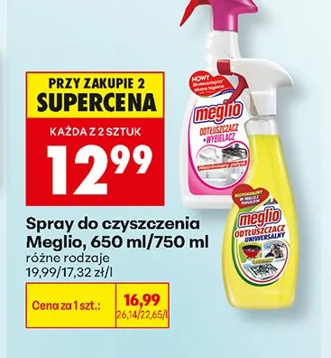 Spray do czyszczenia Meglio promocja w Biedronka