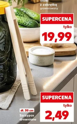 Szczypce drewniane 30 cm promocja w Kaufland