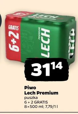 Piwo Lech Premium promocja w Netto