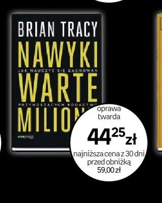 Książka Nawyki warte miliony Brian Tracy oprawa twarda promocja w Empik