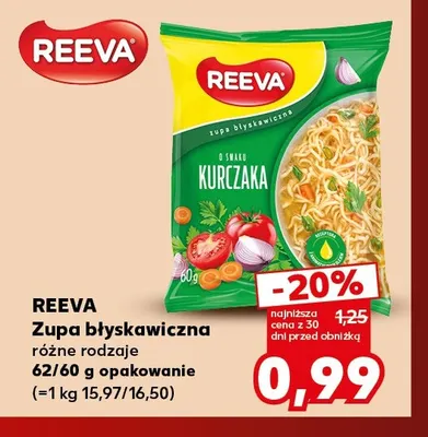 Zupa błyskawiczna Reeva promocja w Kaufland