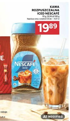 Kawa rozpuszczalna Nescafe Iced promocja w Stokrotka