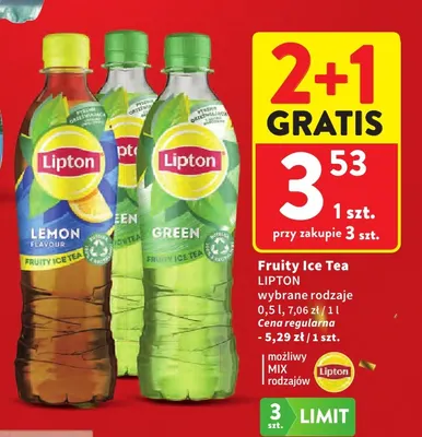 Fruity Ice Tea Lipton promocja w Intermarche