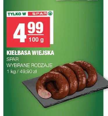 Kiełbasa  żywiecka Pikok promocja w SPAR